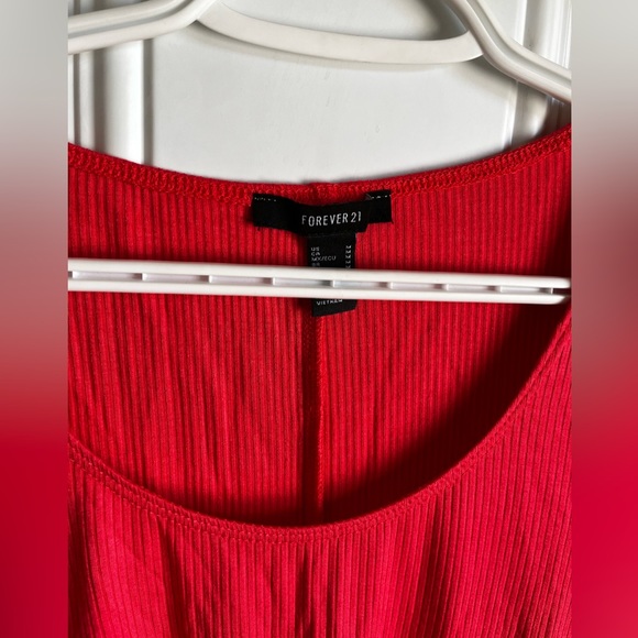 Forever 21 | Medium Pink Ribbed Long Sleeve Bodysuit - Picture 2 of 5